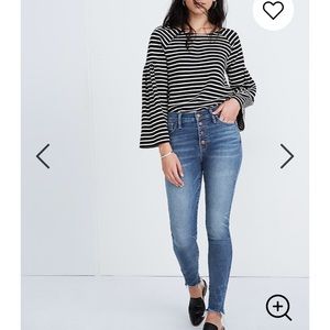 Madewell high rise skinny jean Cordova size 28